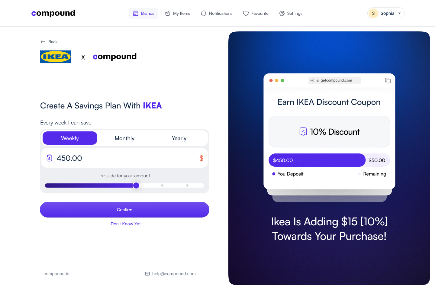 Get Compound — Save with Brands